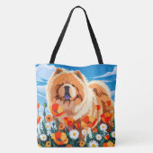 Tote Bag PARMI LES COQUELICOTS Chow (Dos)