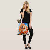Tote Bag PARMI LES COQUELICOTS Chow (Sur le modèle)