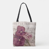 Tote Bag Parmi Les Pansies (Dos)