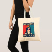Tote Bag Parodie amusante notoire du public notaire (Devant (produit))