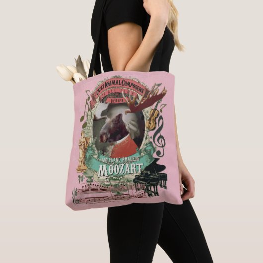 Tote Bag Parodie animale de Mozart de compositeur (De près)