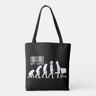 Tote Bag Parodie de l'évolution de la descente de la femme,