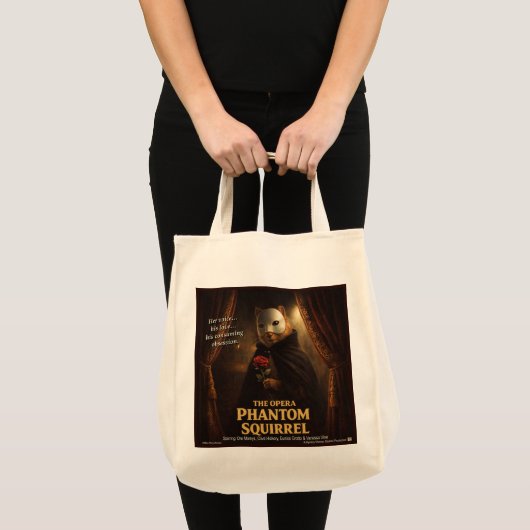 Tote Bag Parodie de l'Opéra Fantôme Écureuil (Devant (produit))