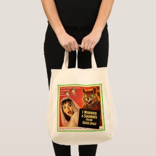 Tote Bag Parodie d'écureuil de l'espace extra-atmosphérique
