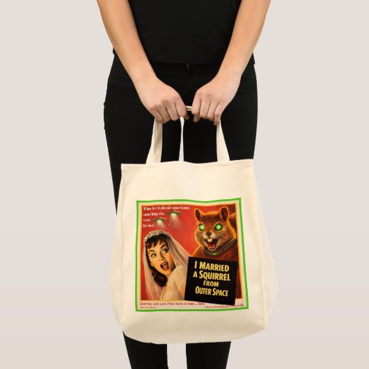 Tote Bag Parodie d'écureuil de l'espace extra-atmosphérique (Devant (produit))