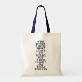 Tote Bag Paroles aimables (Dos)