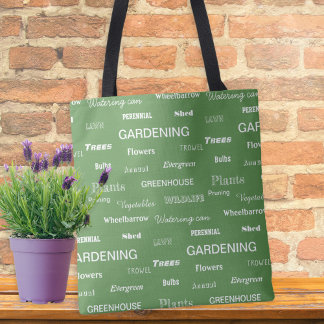 Tote Bag Paroles de jardinage pour jardiniers et amoureux P