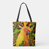 Tote Bag Parrot coloré coloré et vif (Dos)