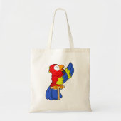 Tote Bag Parrot en chanteur avec microphone (Devant)