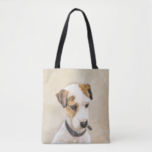 Tote Bag Parson Jack Russell Terrier Peinture - Chien Art