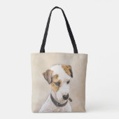 Tote Bag Parson Jack Russell Terrier Peinture - Chien Art (Dos)
