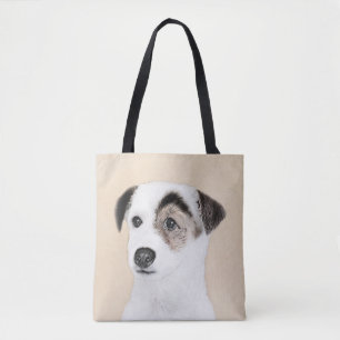 Tote Bag Parson Jack Russell Terrier Peinture - Chien Art