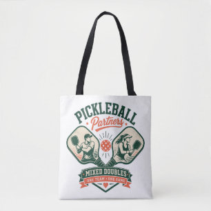 Tote Bag Partenaires de pickleball en double mixte