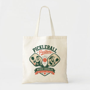 Tote Bag Partenaires de pickleball en double mixte
