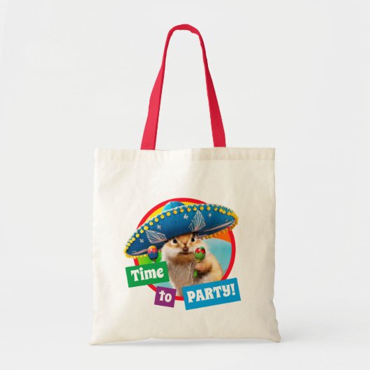 Tote Bag Parti Chipmunk En Sombrero (Devant)
