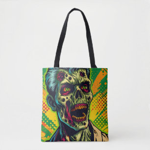 Tote Bag Parti d'Halloween Zombie éffrayant