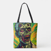 Tote Bag Parti d'Halloween Zombie éffrayant (Dos)