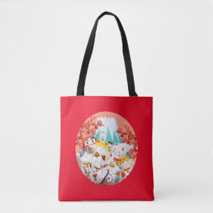 Tote Bag Parti Manekineko Hanami