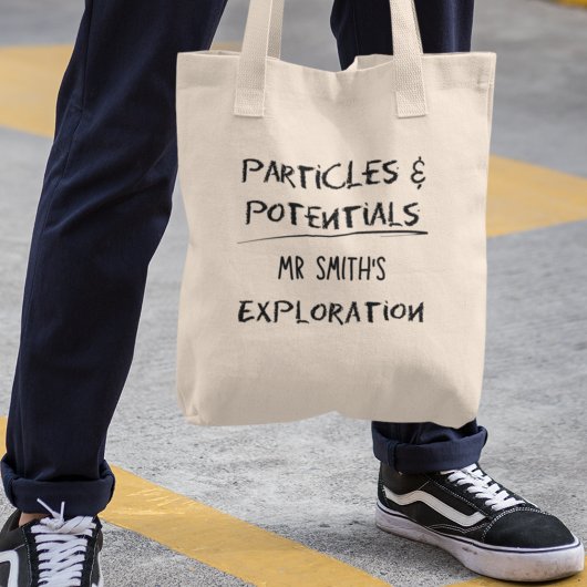 Tote Bag Particules et potentiel Professeur de physique per
