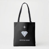 Tote Bag Particulier visé par le diamant transparent (Devant)