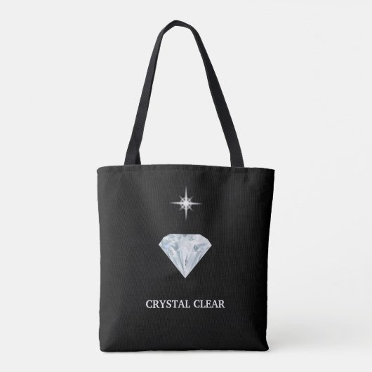 Tote Bag Particulier visé par le diamant transparent (Dos)
