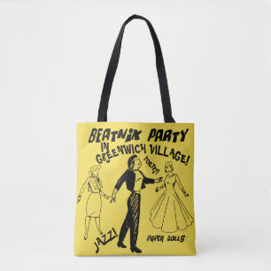 Tote Bag Partie beatnik dans des poupées de papier de