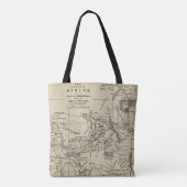 Tote Bag Partie de carte d'itinéraire de l'Afrique | (Dos)