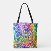 Tote Bag Parties scintillant Abstrait Octagon géométrique (Dos)