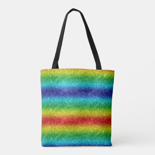 Tote Bag Parties scintillant arc-en-ciel (Dos)
