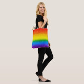 Tote Bag Parties scintillant arc-en-ciel chic rayures Nom d (Sur le modèle)