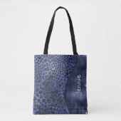 Tote Bag Parties scintillant bleue Poster de animal Glam Wa (Devant)