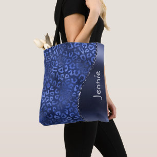 Tote Bag Parties scintillant bleue Poster de animal Glam Wa
