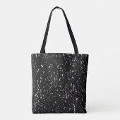 Tote Bag Parties scintillant brillante noire et blanche Mon (Dos)