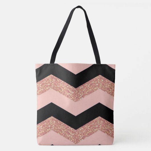 Tote Bag Parties scintillant Chevron (Devant)