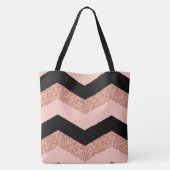 Tote Bag Parties scintillant Chevron (Dos)