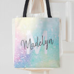Tote Bag Parties scintillant Coloré Glamour Joli Motif<br><div class="desc">Aesthétiquement jolie chic parties scintillant arrière - plan dans de belles couleurs pastel,  que vous pouvez personnaliser avec votre monogramme et/ou nom personnalisé.</div>