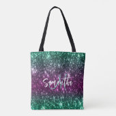 Tote Bag Parties scintillant colorée (Dos)