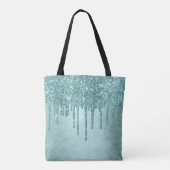 Tote Bag Parties scintillant de la pointe de dérive | Aqua  (Dos)