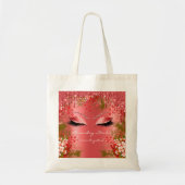 Tote Bag Parties scintillant de maquillage Floraux yeux Mar (Devant)