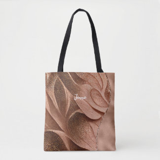 Tote Bag Parties scintillant de texture Shimmer or Rose per