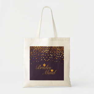 Tote Bag Parties scintillant d'or Black Arrière - plan Hear