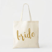 Tote Bag Parties scintillant d'or Design de texte moderne (Devant)