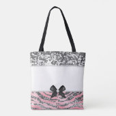 Tote Bag Parties scintillant en argent rose de luxe personn (Dos)