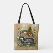 Tote Bag Parties scintillant en or étincelante avec camion (Dos)