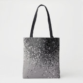 Tote Bag Parties scintillant gris argenté #1 #brillant (Devant)