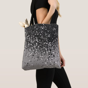 Tote Bag Parties scintillant gris argenté #1 #brillant