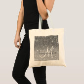 Tote Bag Parties scintillant gris moderne éclabousser Nom p (Devant (produit))