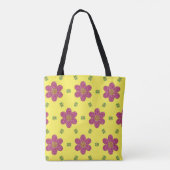 Tote Bag Parties scintillant Motif de marguerites et papill (Dos)