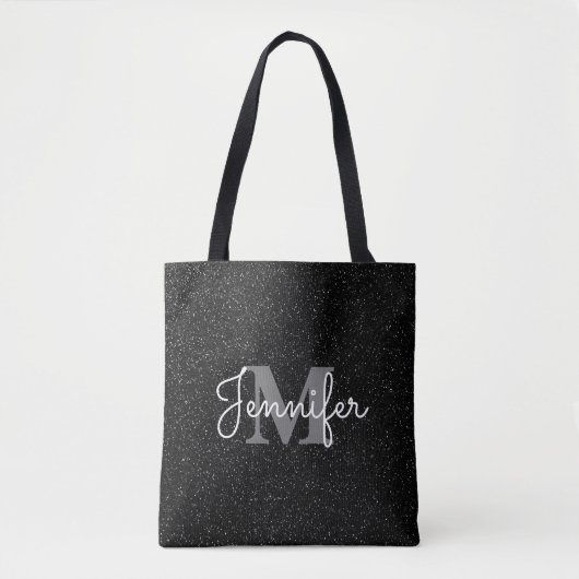 Tote Bag Parties scintillant noire (Devant)