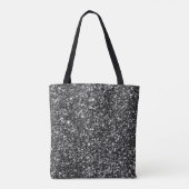 Tote Bag Parties scintillant noire simple (Dos)
